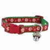 Disney Tails Dog Collar - Holiday Snowflakes - Minnie Mouse