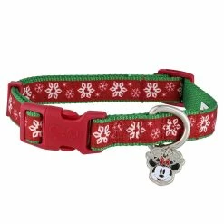 Disney Tails Dog Collar - Holiday Snowflakes - Minnie Mouse