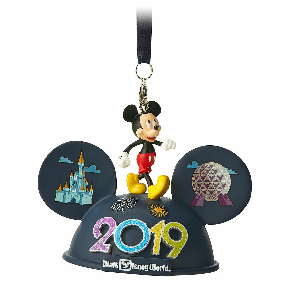 Disney Ear Hat Ornament - 2019 Dated - Walt Disney World - Light Up 1 Disney Ear Hat Ornament - 2019 Dated - Walt Disney World - Light Up