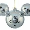 Disney Mickey Ears Icon Ornament - Mickey Mouse Metal Bell - Silver