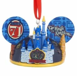 Disney Ears Hat Ornament - Magic Kingdom 45th Anniversary - Light Up