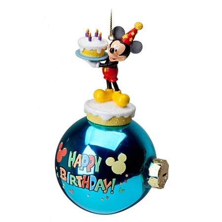 Disney Christmas Ornament - Happy Birthday - Mickey Mouse 1 Disney Christmas Ornament - Happy Birthday - Mickey Mouse