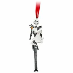 Disney Christmas Ornament - Jack Skellington & Zero - Pumpkin King