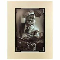 Disney Art Print - Walt In Train Deluxe Print By Noah