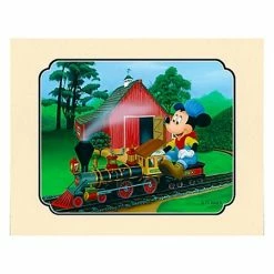 Disney Art Print - Walt's Miniature Backyard Deluxe Print On Paper