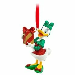 Disney Christmas Ornament - Daisy Duck With Present