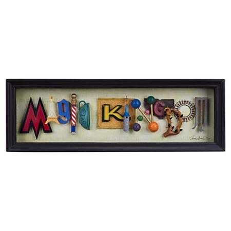 Disney Icon Letters Shadowbox - Magic Kingdom By Dave Avanzino 1 Disney Icon Letters Shadowbox - Magic Kingdom By Dave Avanzino