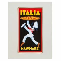Disney Art Print - Pizza Goofy - Italia Mangiare By Brian Blackmore