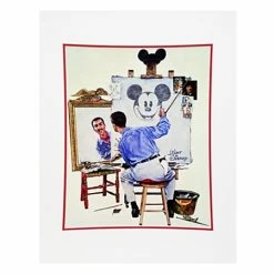 Disney Art Print - Walt Disney Triple Self Portrait - By Charles Boyer