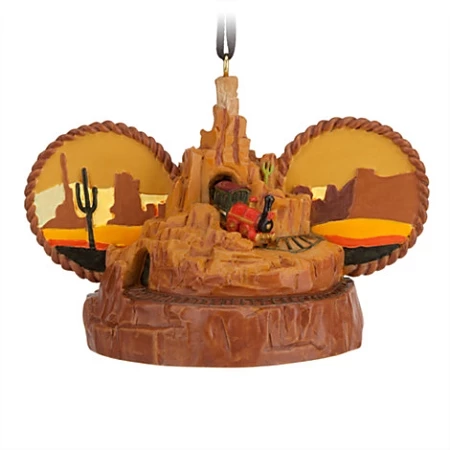 Disney Ear Hat Ornament - Big Thunder Mountain Railroad 1 Disney Ear Hat Ornament - Big Thunder Mountain Railroad