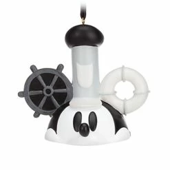 Disney Ear Hat Ornament - Mickey Mouse Steamboat Willie