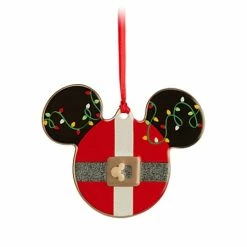 Disney Disc Ornament - Mickey Mouse Icon - Santa Mickey