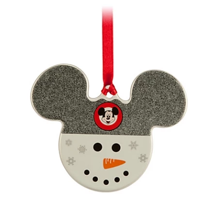 Disney Disc Ornament - Mickey Mouse Icon - Snowman 1 Disney Disc Ornament - Mickey Mouse Icon - Snowman