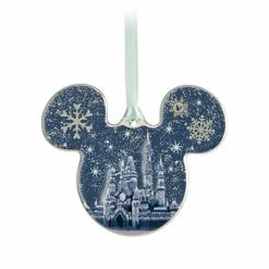 Disney Disc Ornament - Mickey Mouse - Fantasyland Castle