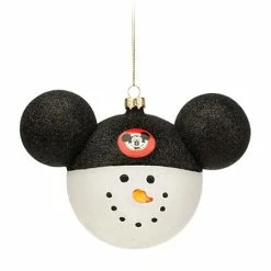 Disney Mickey Ears Icon Ornament - Snowman - Mickey Mouse Club