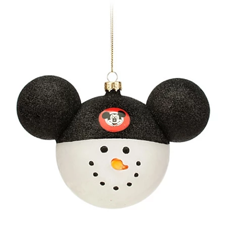 Disney Mickey Ears Icon Ornament - Snowman - Mickey Mouse Club 1 Disney Mickey Ears Icon Ornament - Snowman - Mickey Mouse Club
