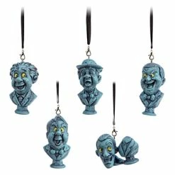 Disney Christmas Ornament Set - Haunted Mansion - Singing Busts