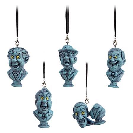Disney Christmas Ornament Set - Haunted Mansion - Singing Busts 1 Disney Christmas Ornament Set - Haunted Mansion - Singing Busts