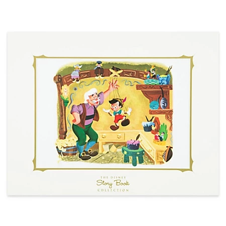 Disney Story Book Deluxe Art Print - Pinocchio 1 Disney Story Book Deluxe Art Print - Pinocchio