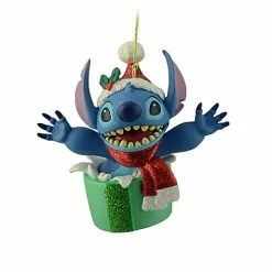 Disney Christmas Ornament - Santa Stitch Present