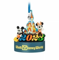 Disney Figurine Ornament - 2023 Mickey And Minnie - Light Up