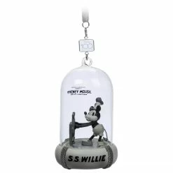 Disney Sketchbook Ornament - Steamboat Willie Dome - Light Up