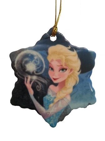 Disney Flat Christmas Ornament - Frozen - Queen Elsa 1 Disney Flat Christmas Ornament - Frozen - Queen Elsa