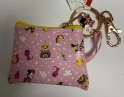 Disney Coin Pouch Keychain - Minnie Mouse Rainbow