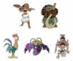 Disney Animation Film Pin Set - Moana - 5 Pins