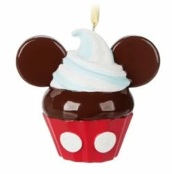 Disney Figurine Ornament - Mickey Mouse Cupcake