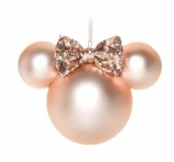 Disney Minnie Ears Icon Ornament - Minnie Mouse - Briar Rose Gold