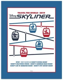Disney Deluxe Art Print - Disney Skyliner - Walt Disney World