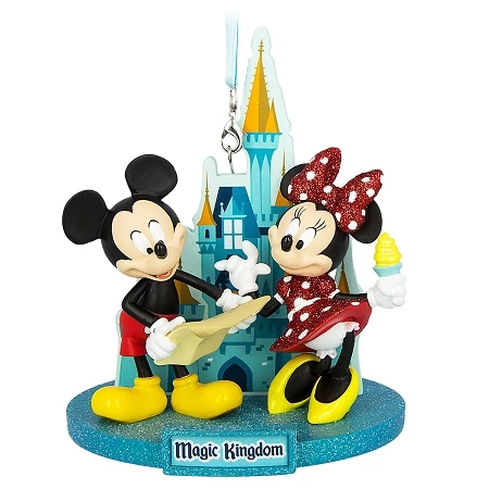 Disney Christmas Ornament - Magic Kingdom - Mickey And Minnie 1 Disney Christmas Ornament - Magic Kingdom - Mickey And Minnie