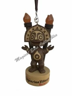 Disney Christmas Ornament - Polynesian Resort - Tiki - Light Up