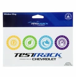 Disney Window Cling - Test Track Ride Icons