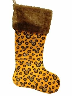 Disney Christmas Stocking - Mickey Mouse Cheetah Print
