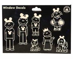 Disney Window Decal Set - Family Mickey Mouse Icons - Set Of 15