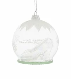 Disney Christmas Ornament - Cinderella Glass Slipper - Glass Ball