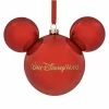 Disney Christmas Ornament - Mickey Mouse Icon - Red Walt Disney World