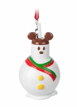 Disney Figure Ornament - Mickey Mouse Snowman Treat