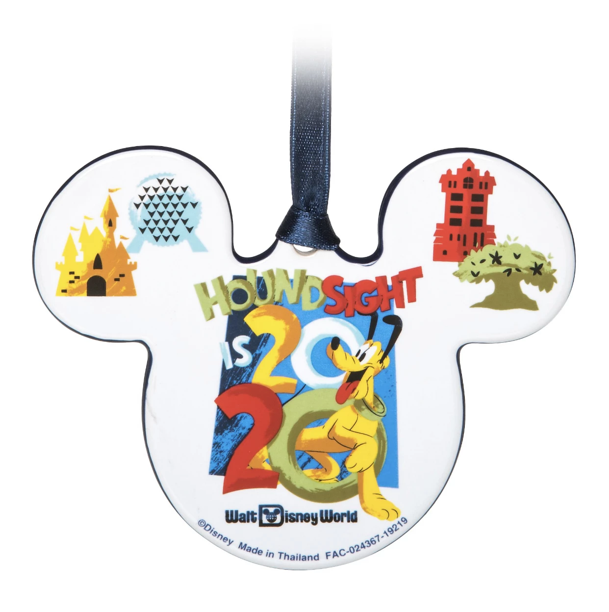 Disney Disc Ornament - 2020 Dated - Mickey Icon - Walt Disney World 1 Disney Disc Ornament - 2020 Dated - Mickey Icon - Walt Disney World