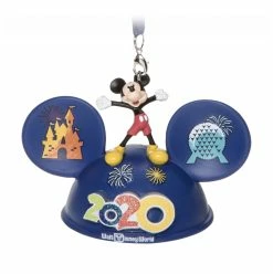 Disney Ear Hat Ornament - 2020 Dated - Walt Disney World - Light Up