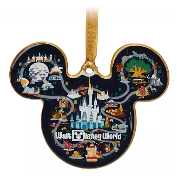 Disney Disc Ornament - Mickey Mouse Icon - Park Life 1 Disney Disc Ornament - Mickey Mouse Icon - Park Life