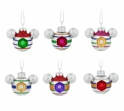 Disney Mickey Ears Ornament Set - Mickey Mouse Icon Indents - Mini