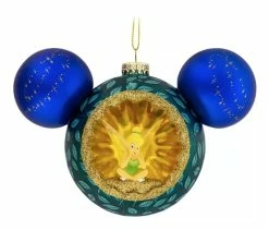 Disney Mickey Ears Icon Ornament - Tinker Bell And Peter Pan