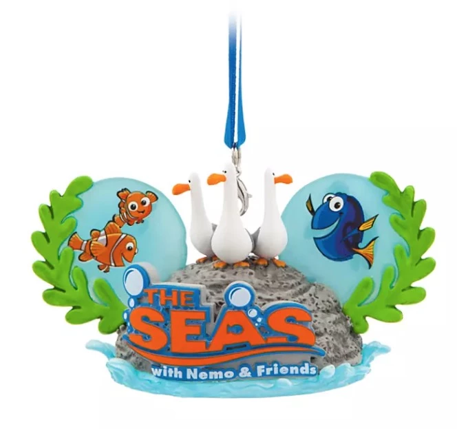 Disney Ear Hat Ornament - The Seas With Nemo & Friends 1 Disney Ear Hat Ornament - The Seas With Nemo & Friends