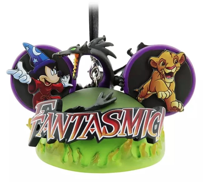 Disney Ears Hat Ornament - Fantasmic - Hollywood Studios 1 Disney Ears Hat Ornament - Fantasmic - Hollywood Studios