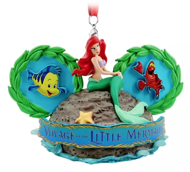 Disney Ears Hat Ornament - Voyage Of The Little Mermaid 1 Disney Ears Hat Ornament - Voyage Of The Little Mermaid
