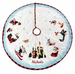 Disney Christmas Tree Skirt - Walt's Holiday Lodge - Mickey & Friends