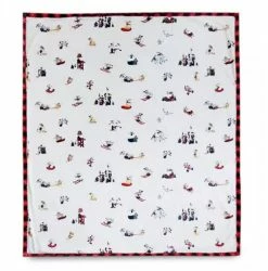 Disney Holiday Throw Blanket - Walt's Holiday Lodge - Mickey & Friends